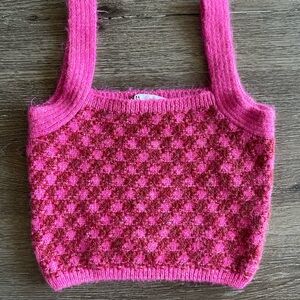 Zara Bright Pink Knit Top